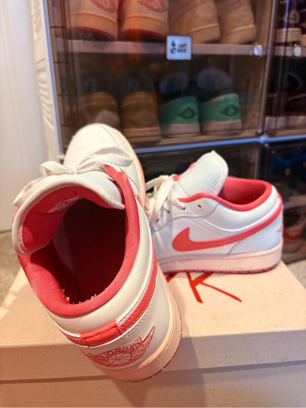 Women’s Jordan 1s White & Coral Pink